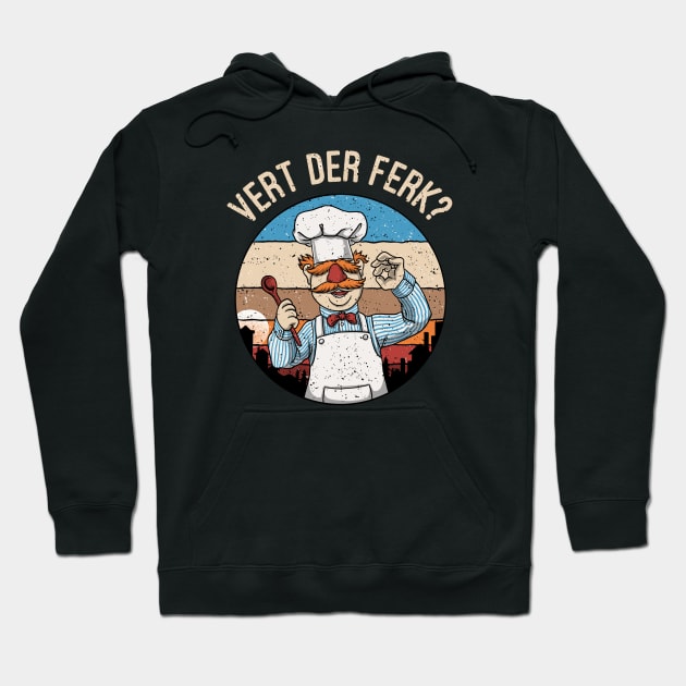 Vert der ferk chef  Swedish Hoodie by guyfawkes.art